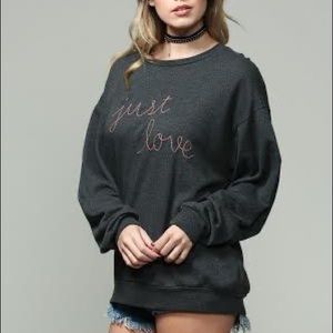 “Just Love” sweatshirt